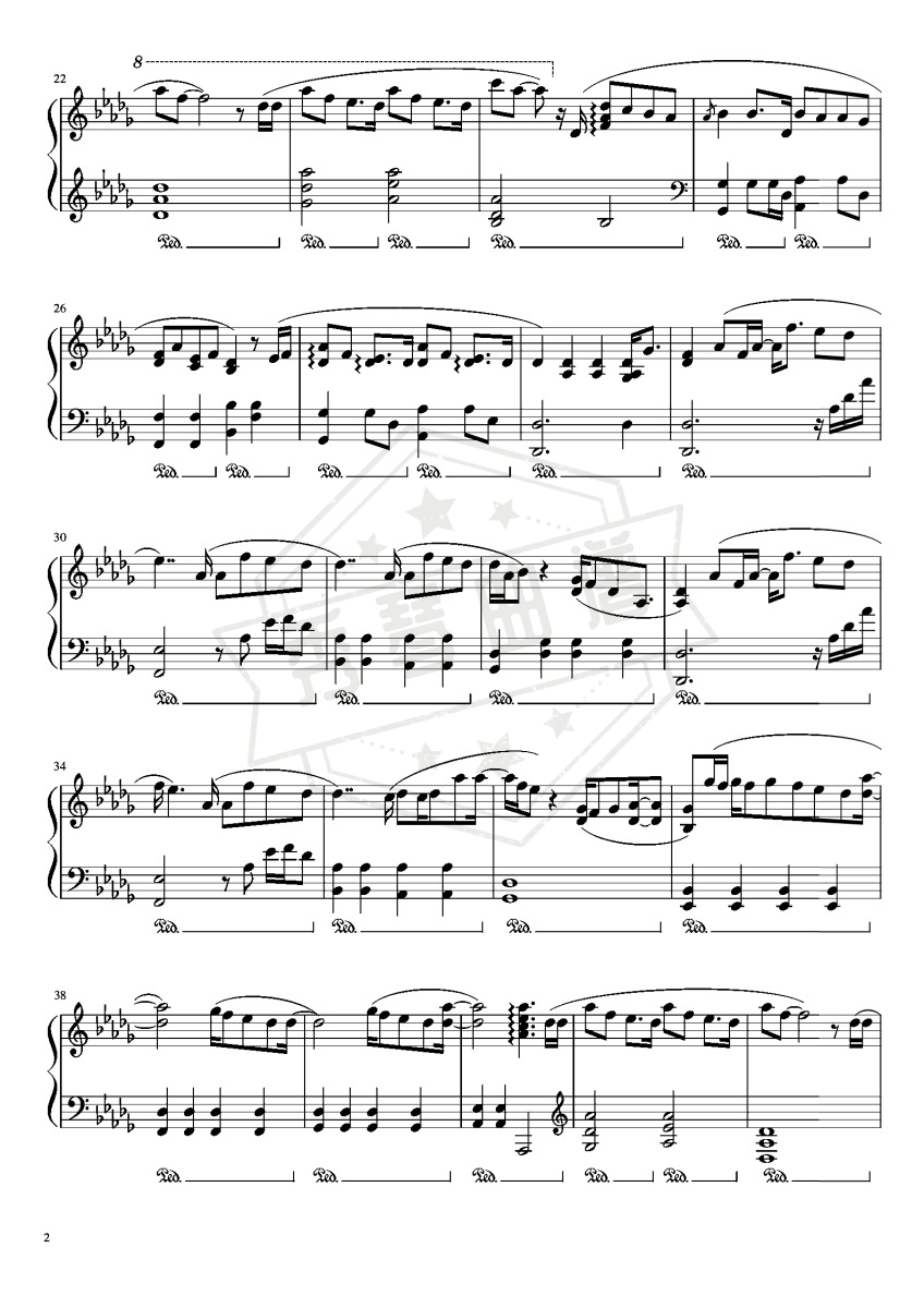 图片[2]-《平凡天使》邓紫棋 完整版-秀琴曲谱网