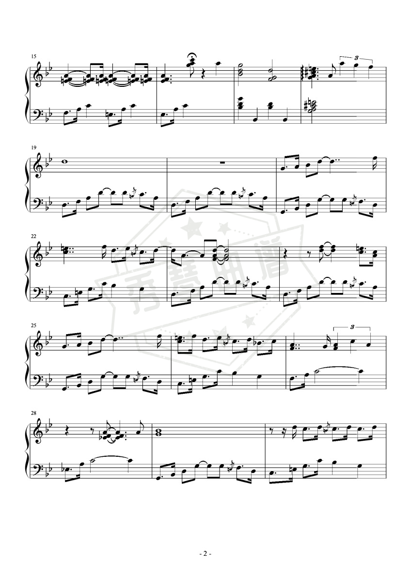 图片[2]-City of Stars（爱乐之城电影插曲）-秀琴曲谱网