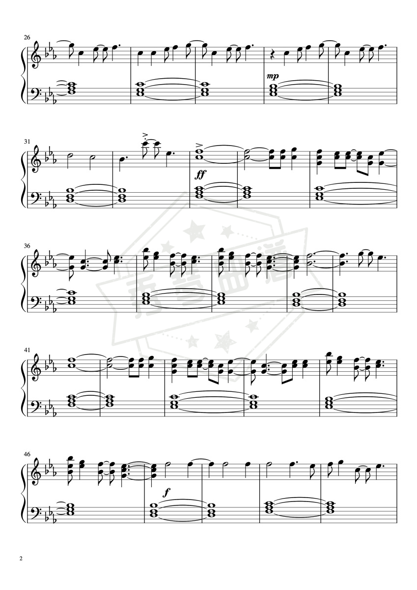 图片[2]-《Blinding Lights》简单独奏版-秀琴曲谱网