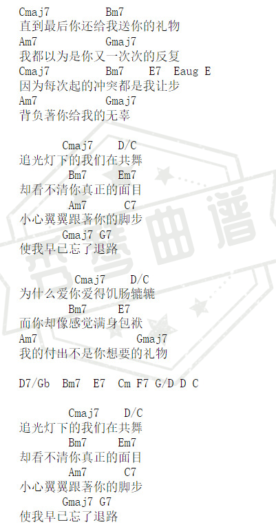 图片[2]-《你想要的》吉他六线谱d调弹唱版-秀琴曲谱网