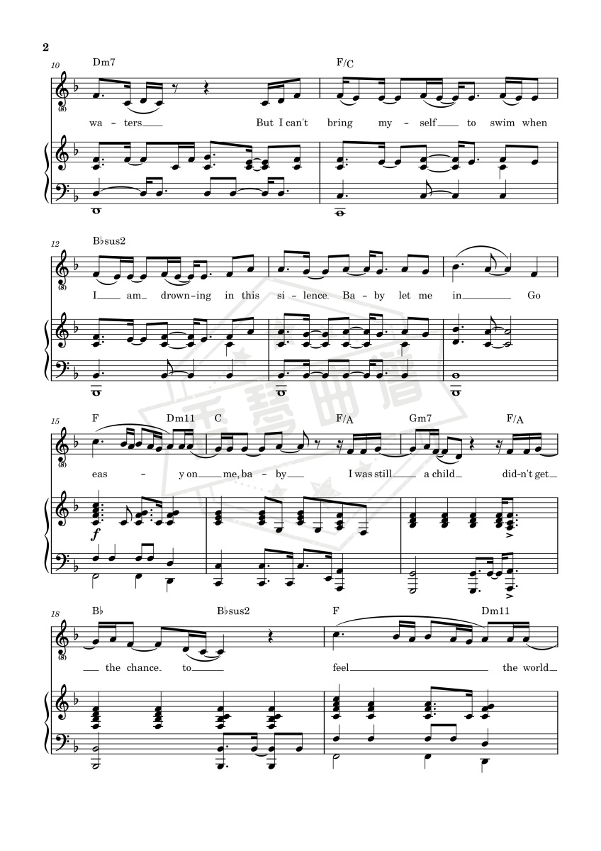 图片[2]-Easy On Me – Adele-秀琴曲谱网