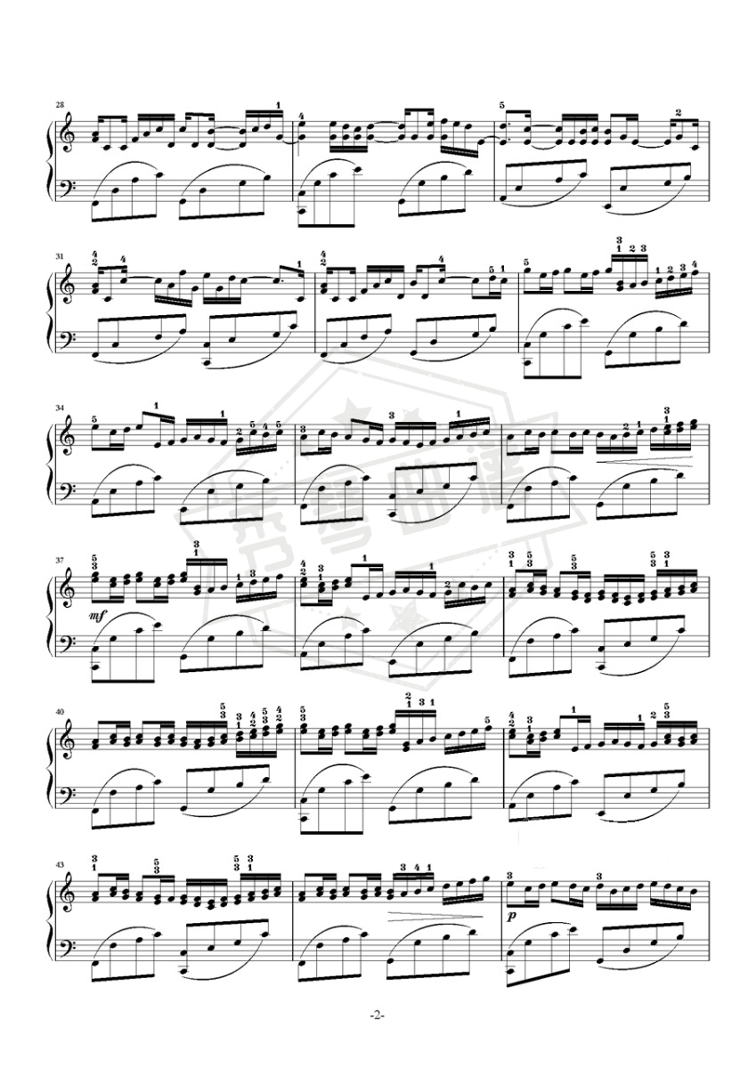 图片[2]-【卡农】-  Variations on the Canon by Pachelbel-秀琴曲谱网