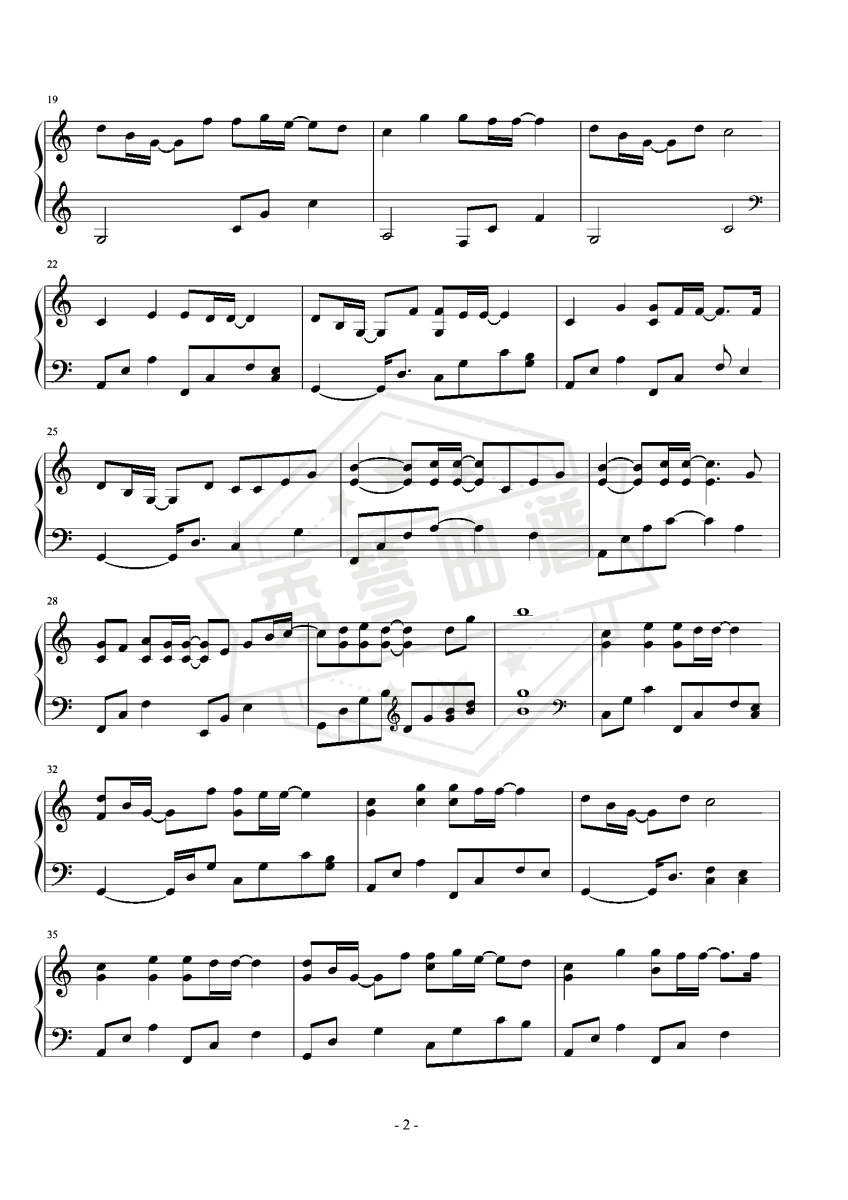 图片[2]-Rubia（C）-秀琴曲谱网