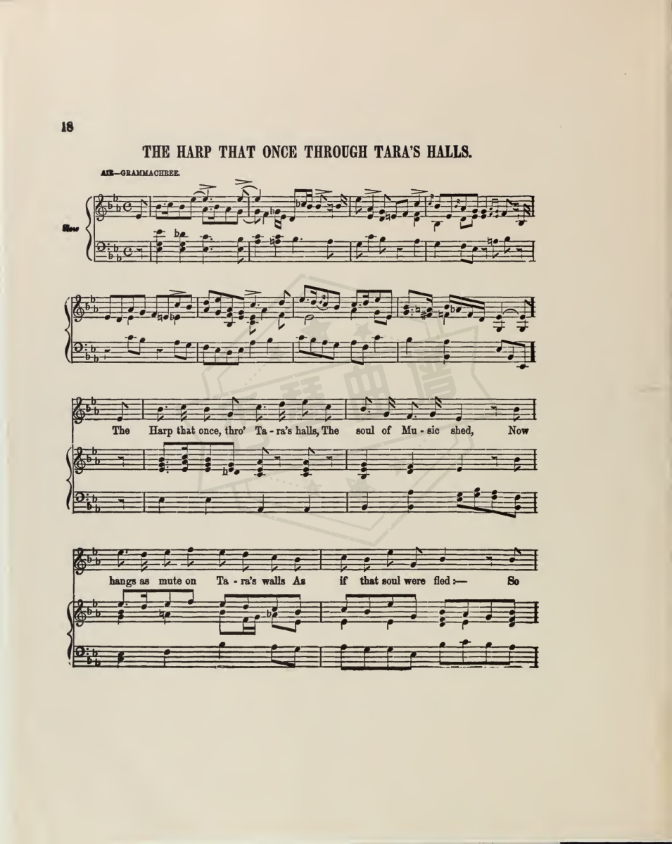 图片[2]-The Harp that Once Through Tara’s Halls(John Stevenson)完整乐谱-秀琴曲谱网