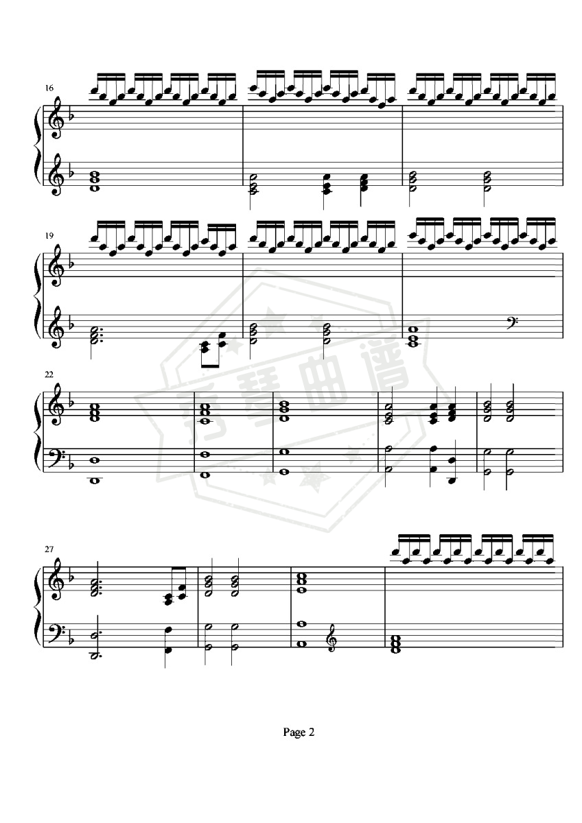 图片[2]-左手指月钢琴伴奏-秀琴曲谱网