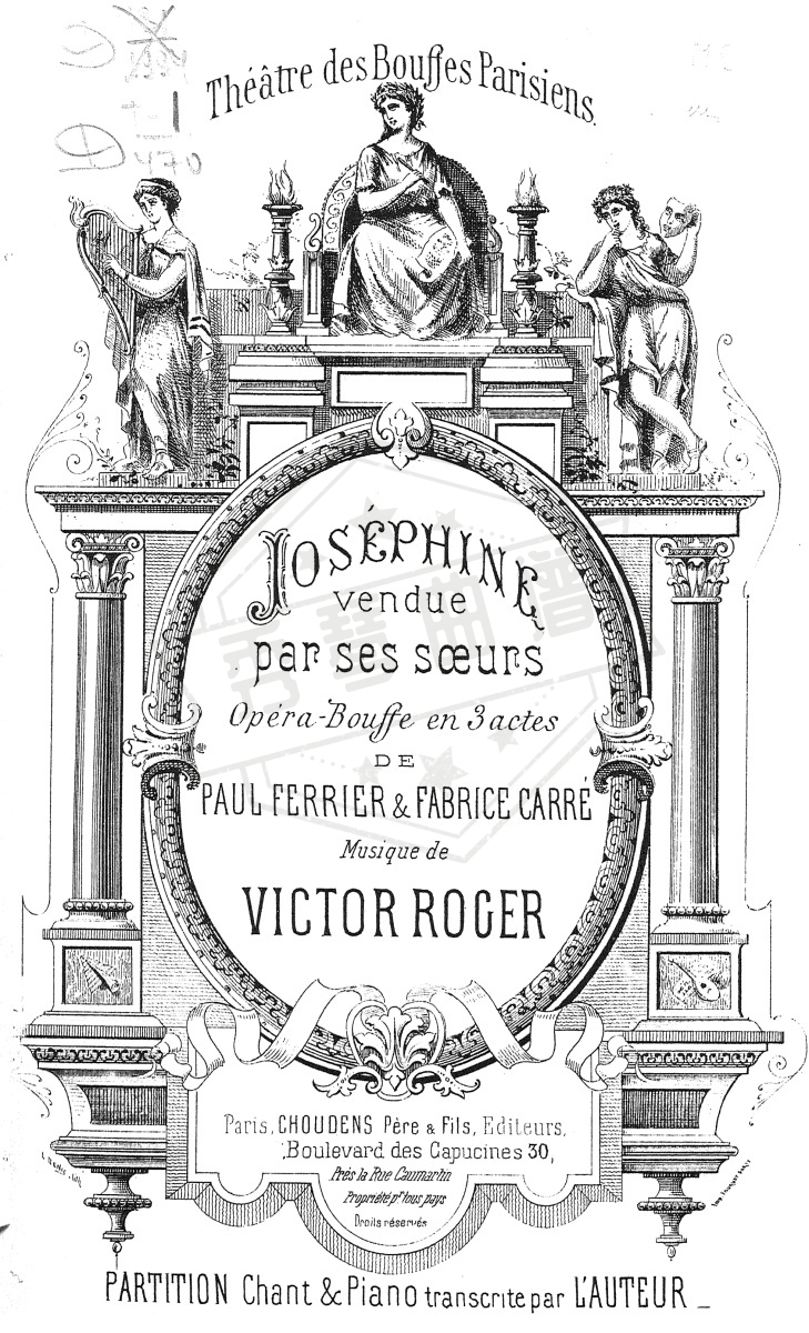 Joséphine vendue par ses s?urs(Victor Roger)序幕 – 第一幕 (nos.1-6)-秀琴曲谱网