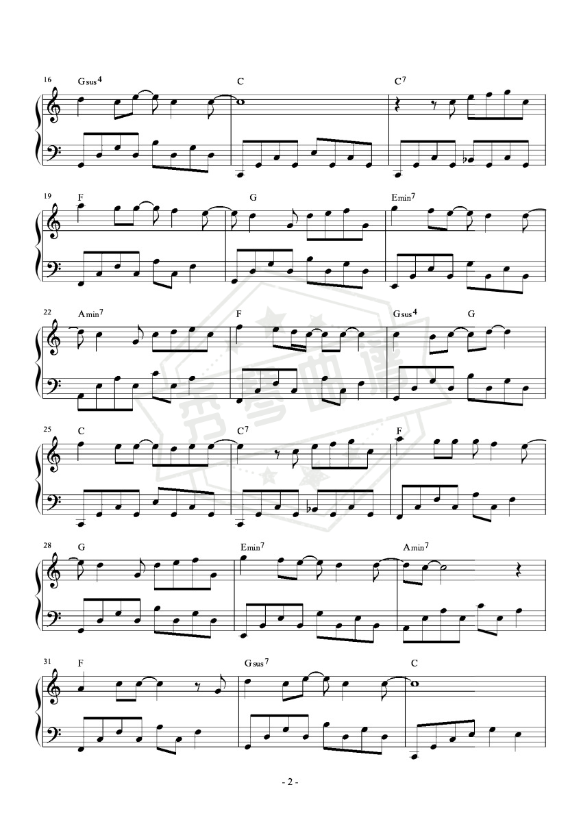 图片[2]-你不知道的事 C调简易-秀琴曲谱网
