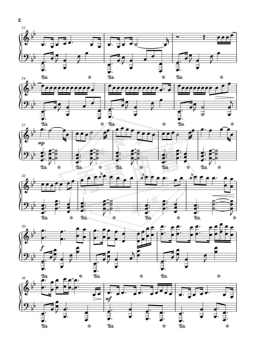 图片[2]-See you again – Wiz Khalifa Charlie Puth (钢琴高燃还原）-秀琴曲谱网
