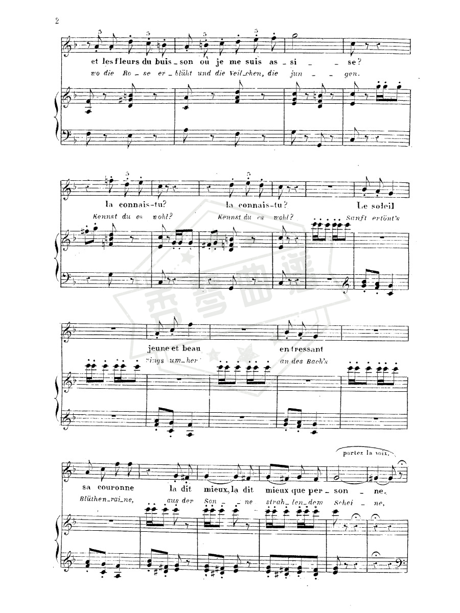 图片[2]-Chant de mai(Giacomo Meyerbeer)完整乐谱-秀琴曲谱网