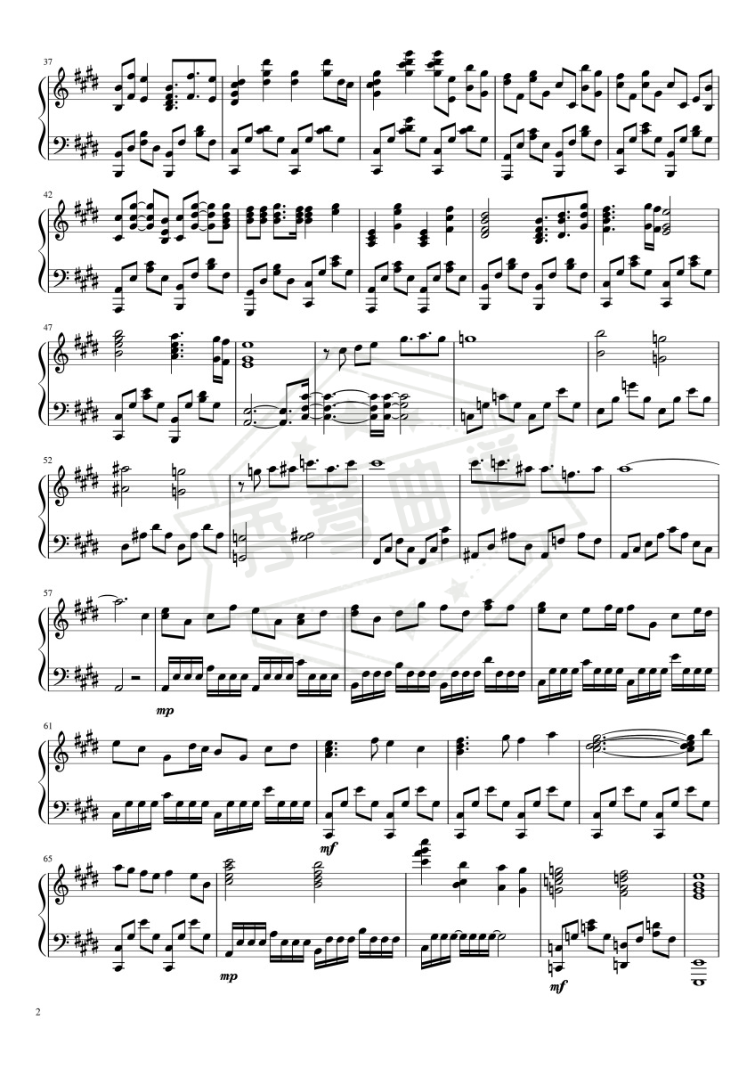 图片[2]-STYX HELIX (Re：从零开始的异世界生活ED )-秀琴曲谱网