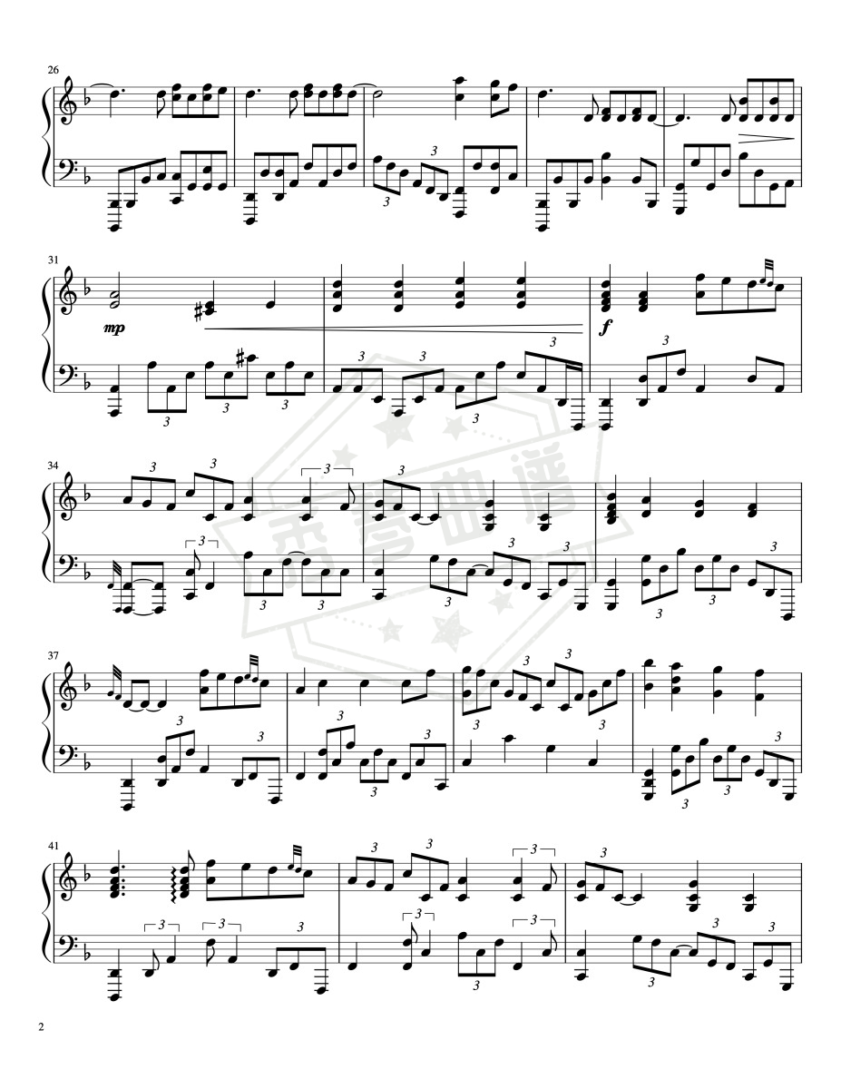 图片[2]-【燃！】《Victory》史诗级BGM钢琴独奏版-秀琴曲谱网