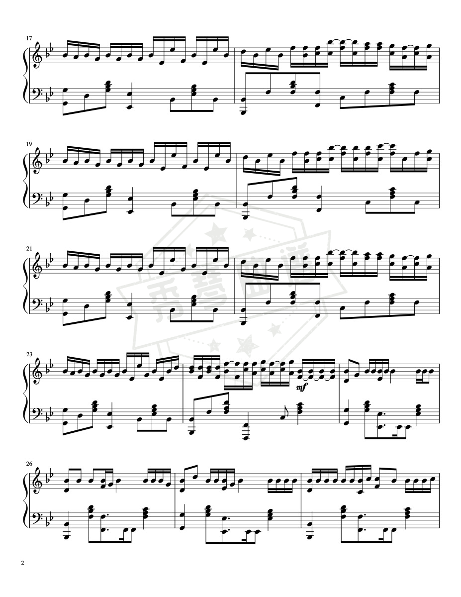 图片[2]-《Hall of Fame》完整独奏版-秀琴曲谱网
