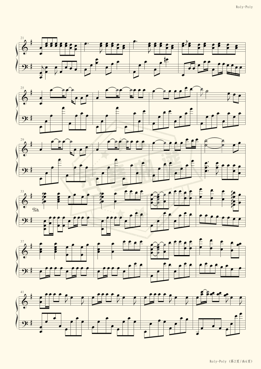 图片[2]-T-ara Roly-Poly-秀琴曲谱网