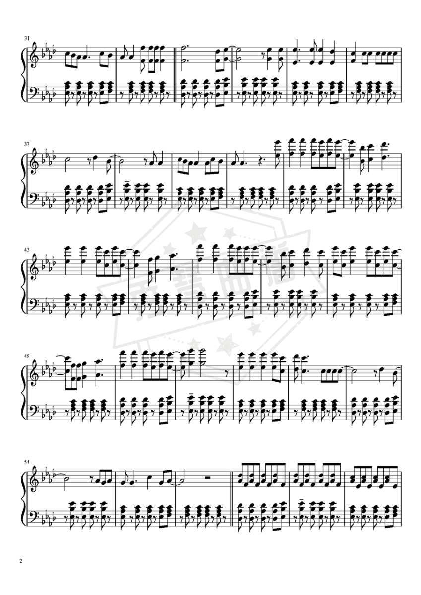 图片[2]-viva la vida-秀琴曲谱网