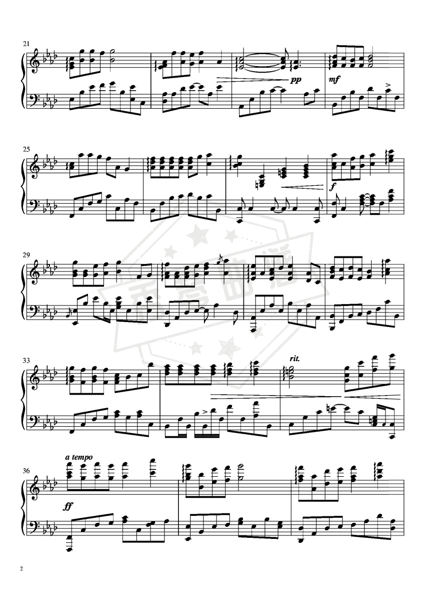 图片[2]-《醒不来的梦》慢速柔情版-秀琴曲谱网