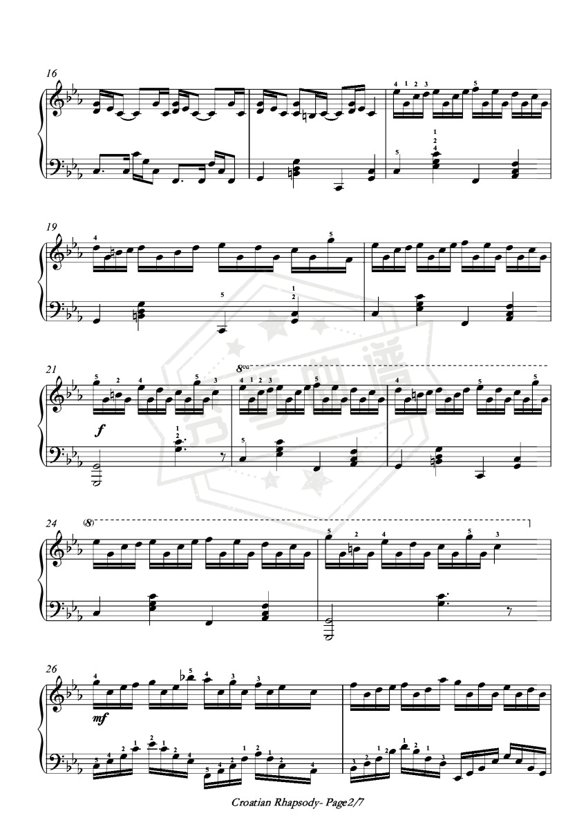 图片[2]-Croatian Rhapsody -Maksim Mrvica9（克罗地亚狂想曲）-秀琴曲谱网