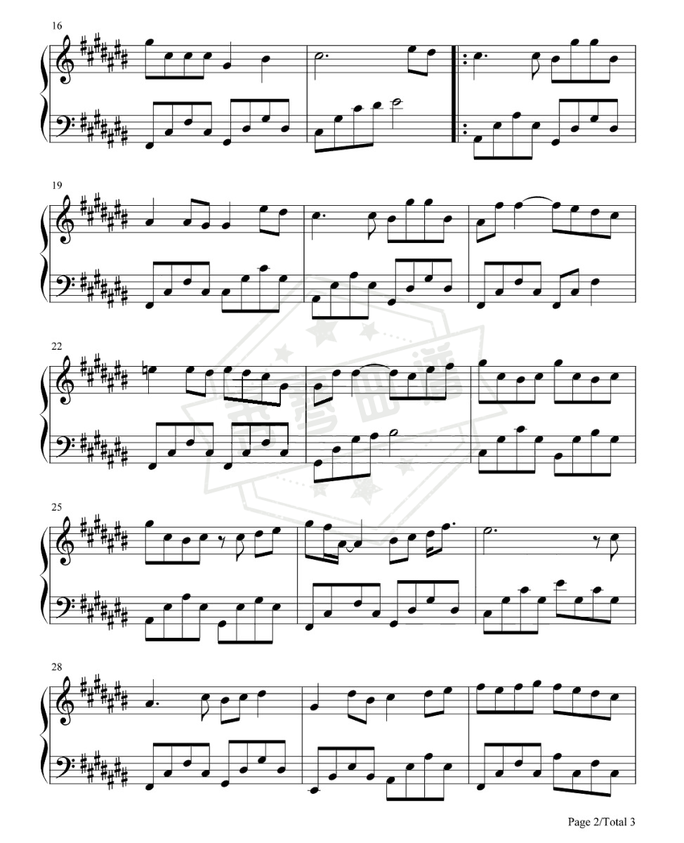 图片[2]-锦零《恋爱画板》钢琴谱 高清版-秀琴曲谱网