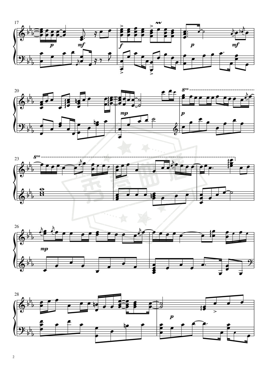 图片[2]-Колыбельная – 唯美高度还原（Rauf u0026 Faik，俄罗斯摇篮曲）-秀琴曲谱网