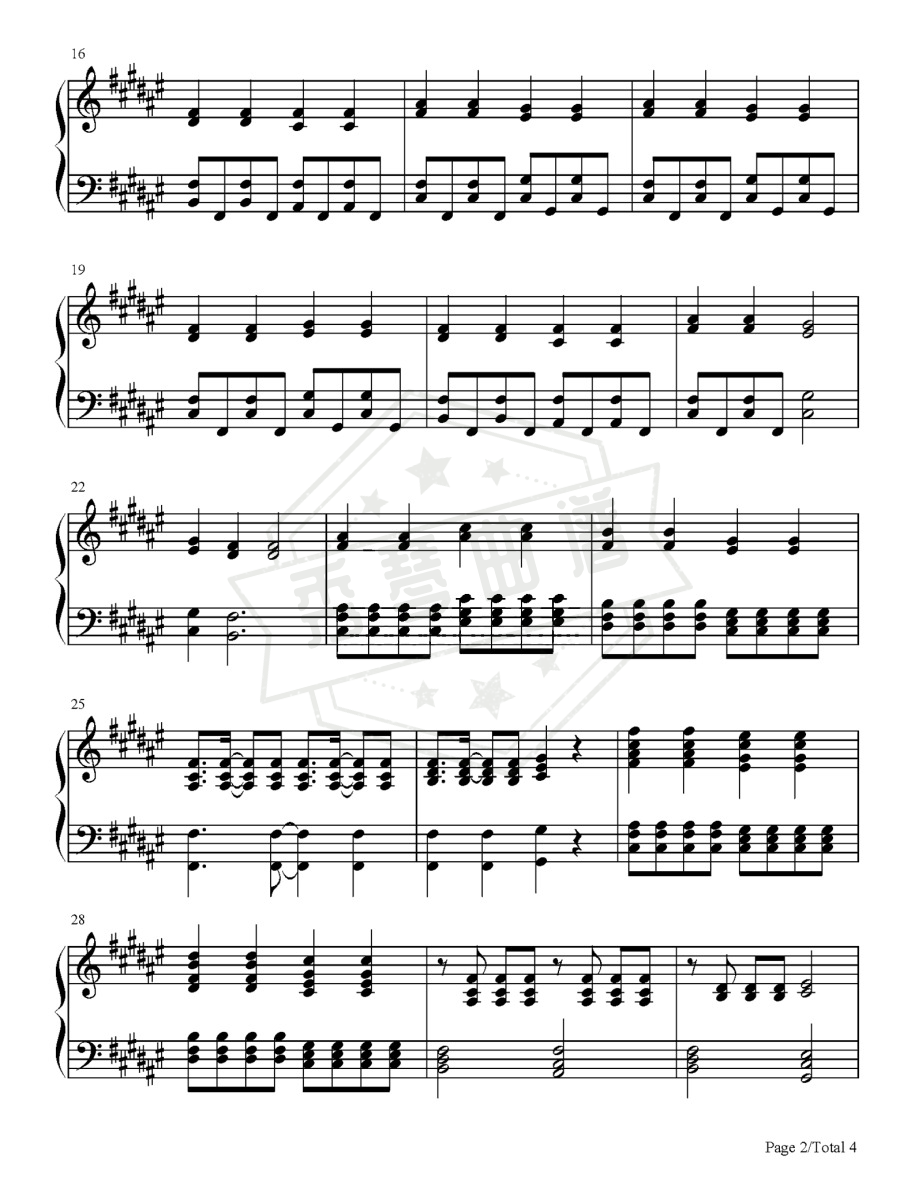 图片[2]-汪苏泷、刘乐瑶《岁月神偷》钢琴谱-秀琴曲谱网