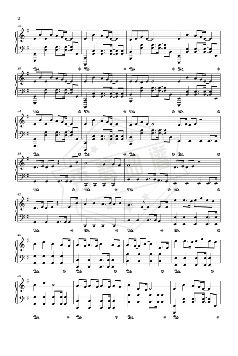 图片[2]-宝贝在干嘛 原调-秀琴曲谱网