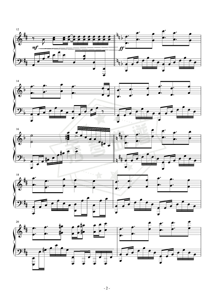 图片[2]-《Lydia》完美可弹谱！演奏级改编飞儿乐队神曲-秀琴曲谱网