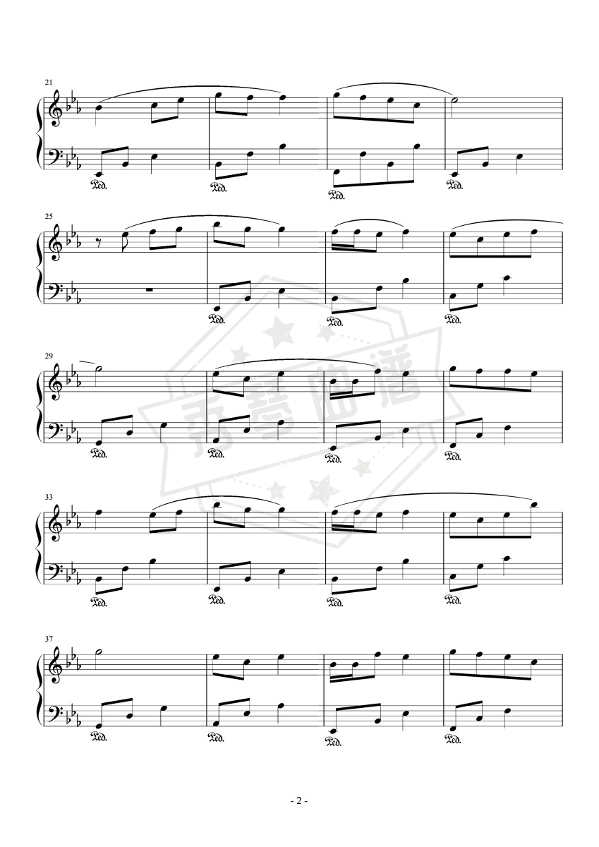 图片[2]-听我说谢谢你–李昕融–降E大调-秀琴曲谱网