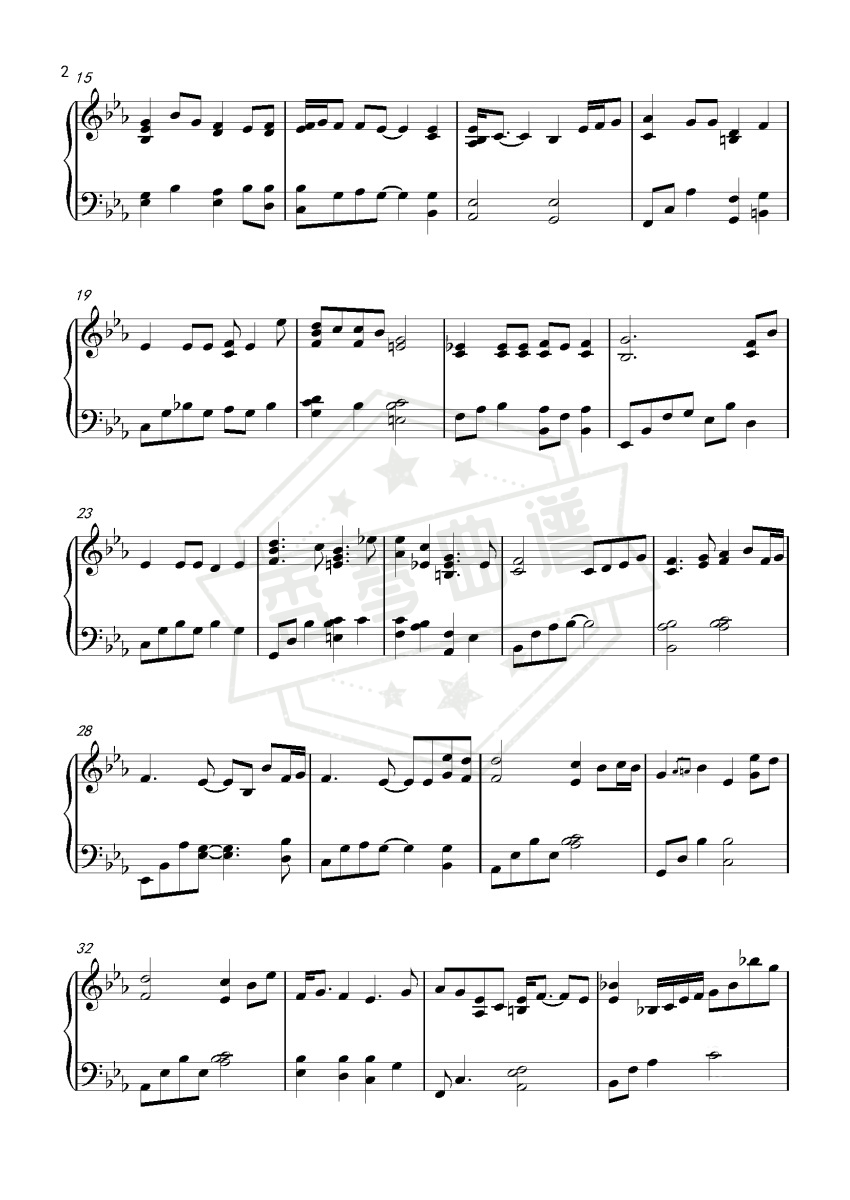 图片[2]-王菲《我愿意》柔情jazz版-秀琴曲谱网