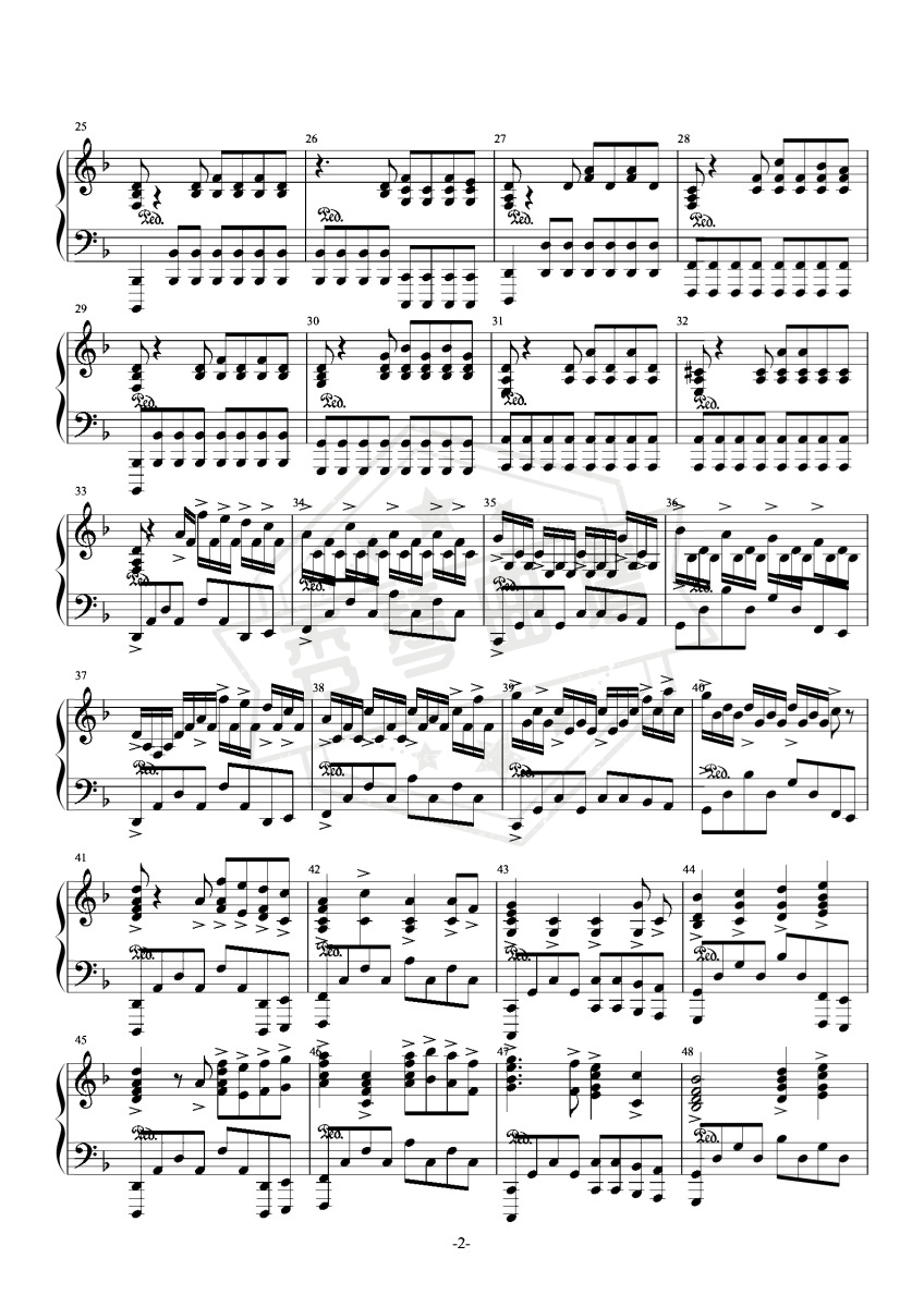 图片[2]-Victory—《特效钢琴极致还原版》-秀琴曲谱网
