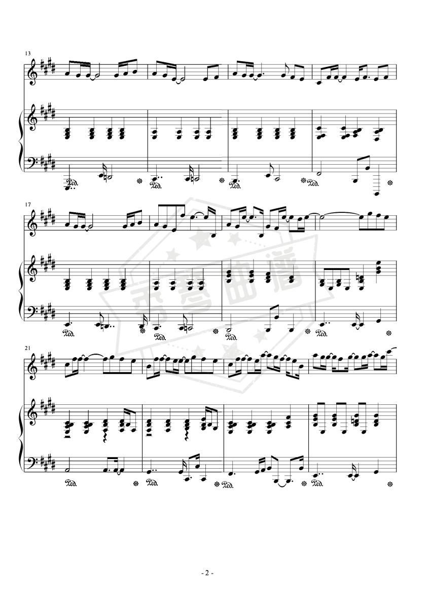 图片[2]-最长的电影(弹唱)-周杰伦-秀琴曲谱网