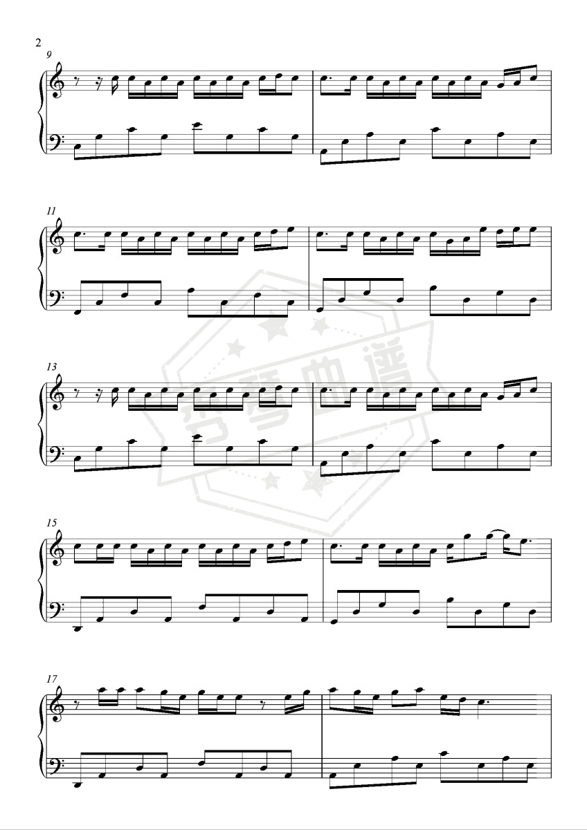 图片[2]-《园游会》周杰伦-秀琴曲谱网