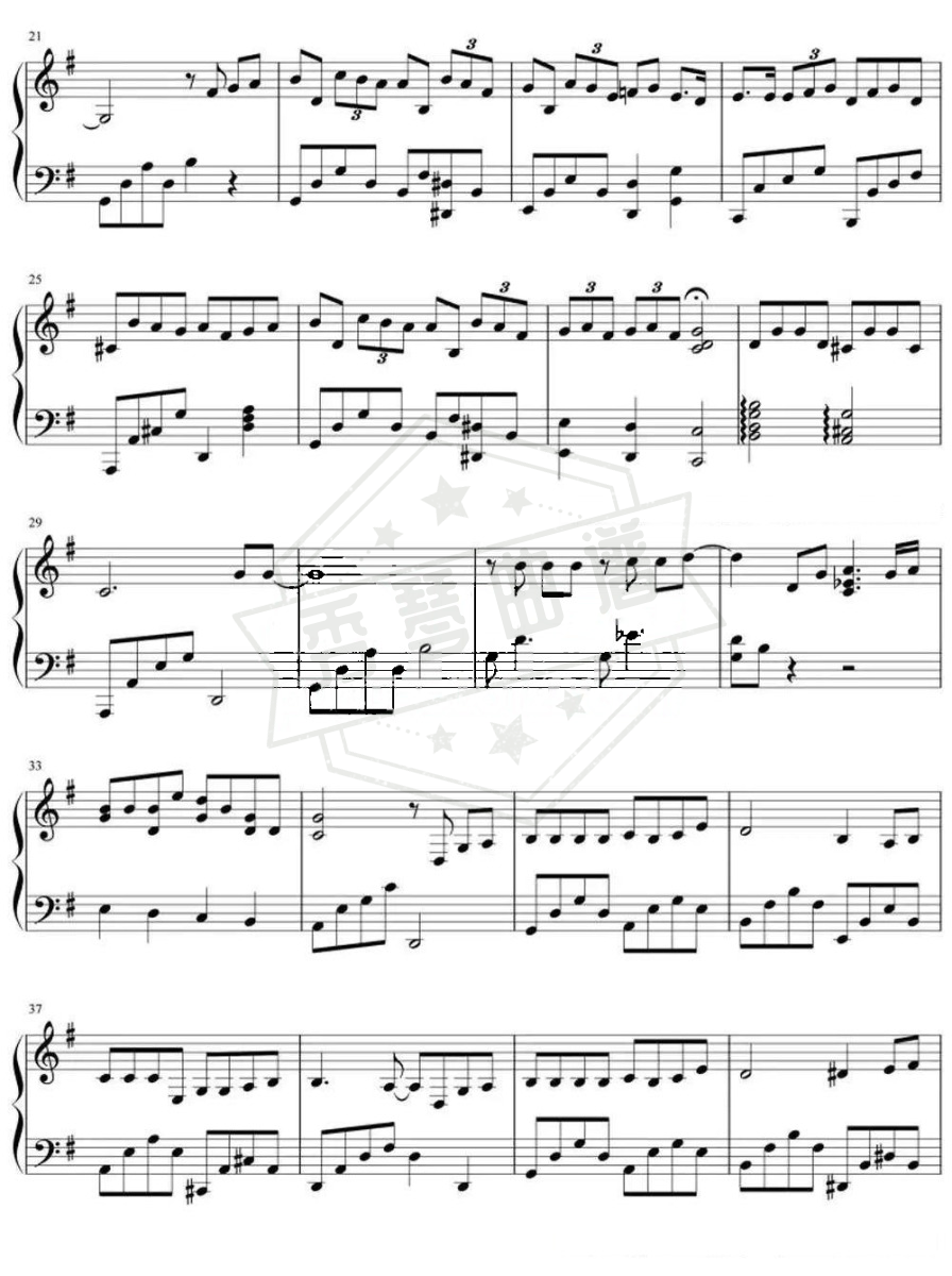 图片[2]-莫文蔚《慢慢喜欢你》钢琴谱-秀琴曲谱网