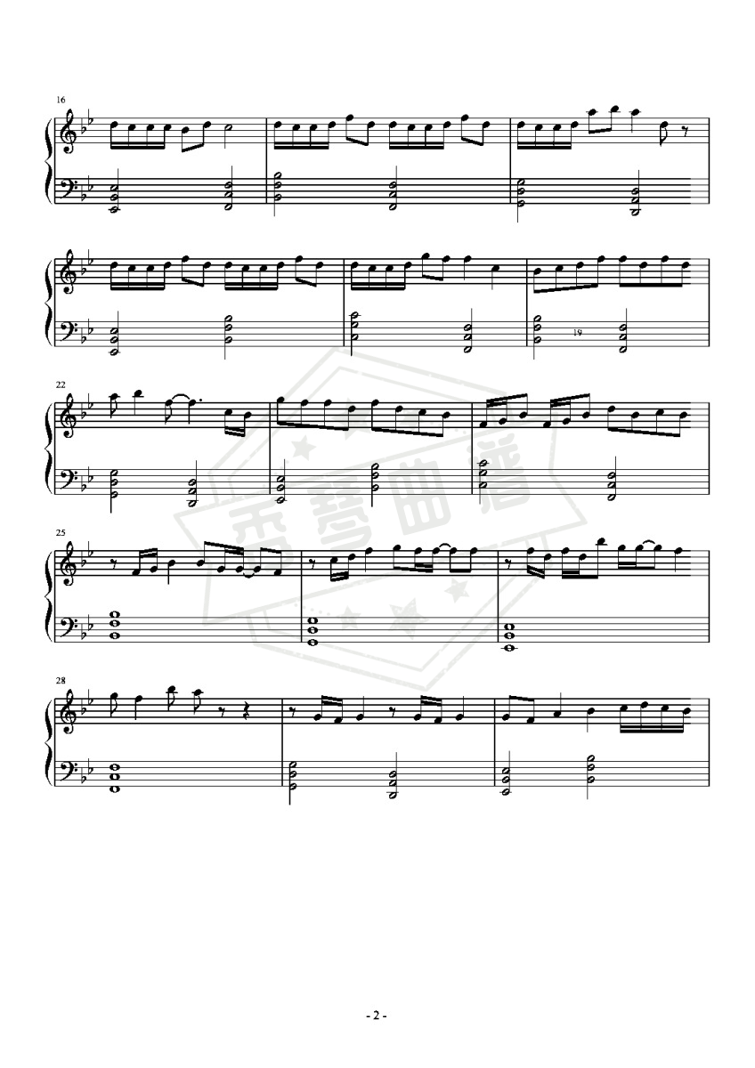图片[2]-迷途的孤鸟 原调-秀琴曲谱网