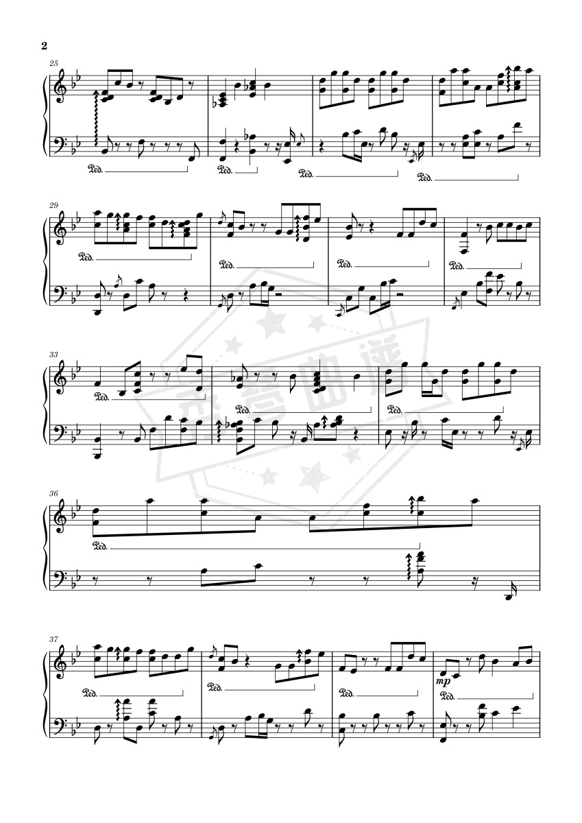 图片[2]-永不失联的爱–罗曼耶卓 Oskarpianist-秀琴曲谱网