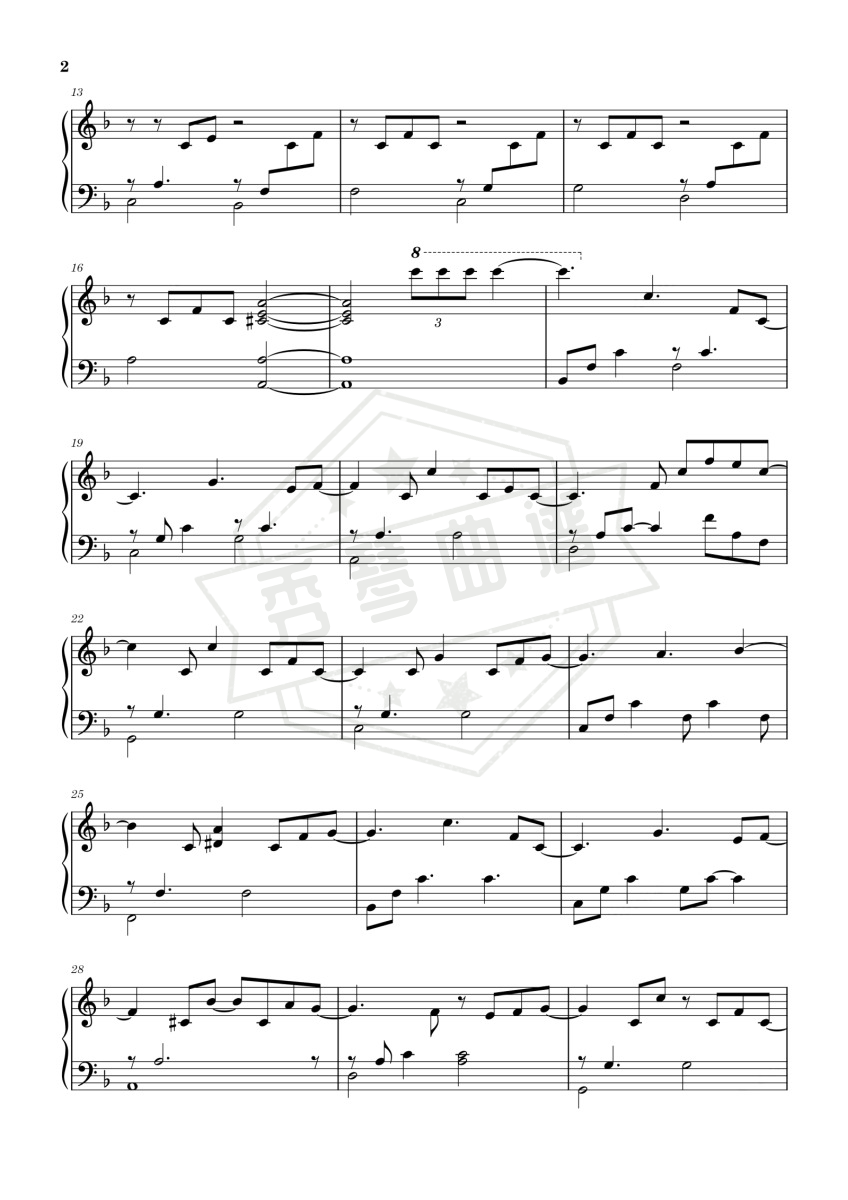 图片[2]-时光旅途（纯音乐版）-秀琴曲谱网