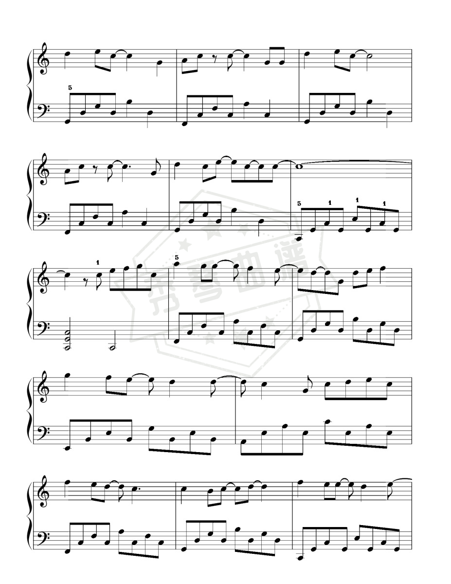 图片[2]-《你不知道的事》初学者优美王力宏-秀琴曲谱网
