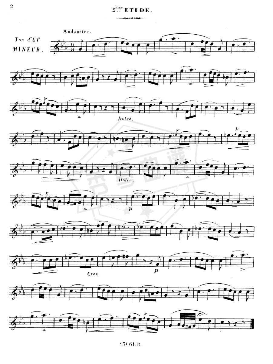 图片[2]-24 études mélodiques,Op.65(Stanislas Verroust)完整乐谱-秀琴曲谱网