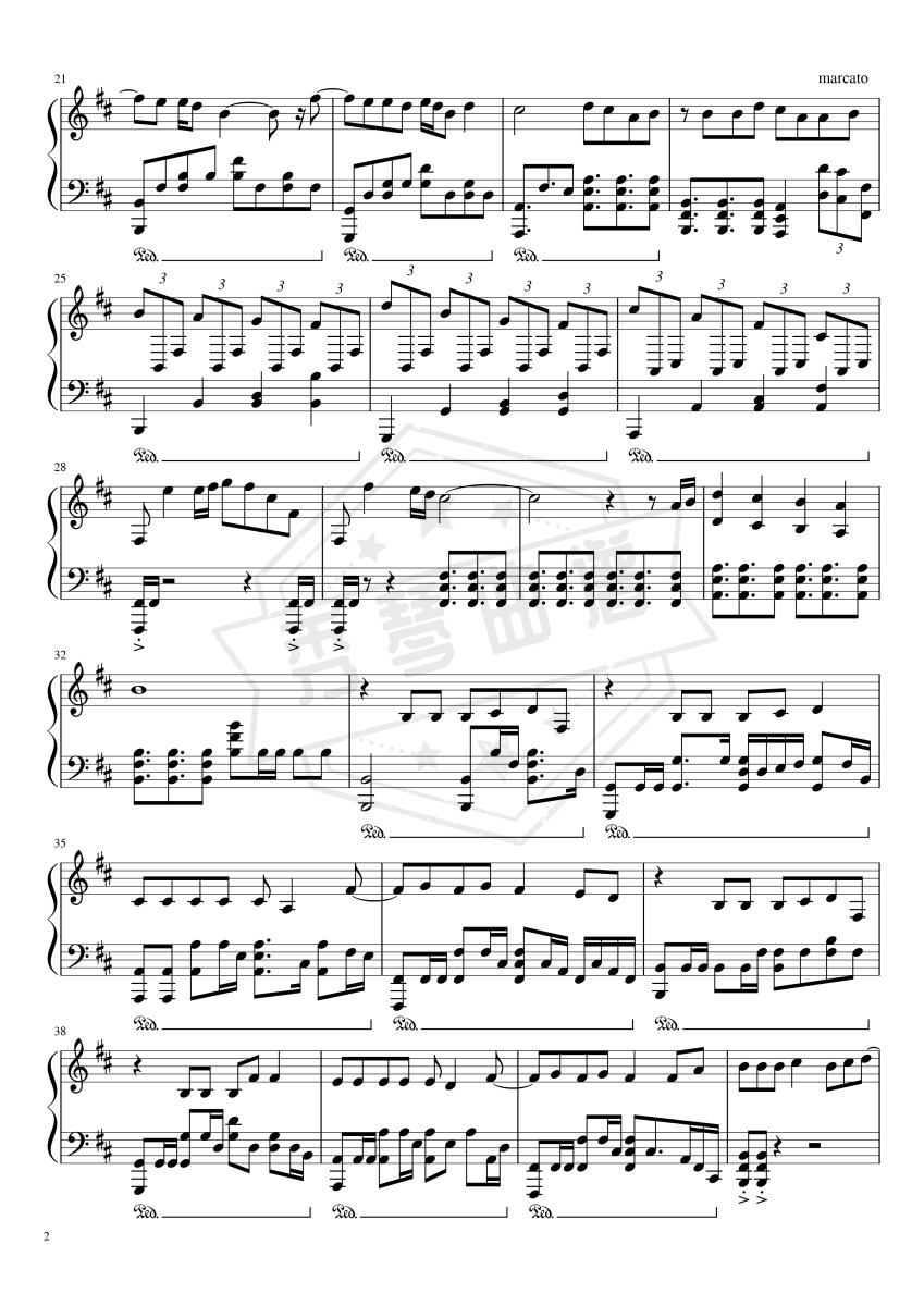 图片[2]-策马正少年（电视剧《斗罗大陆》插曲）-秀琴曲谱网