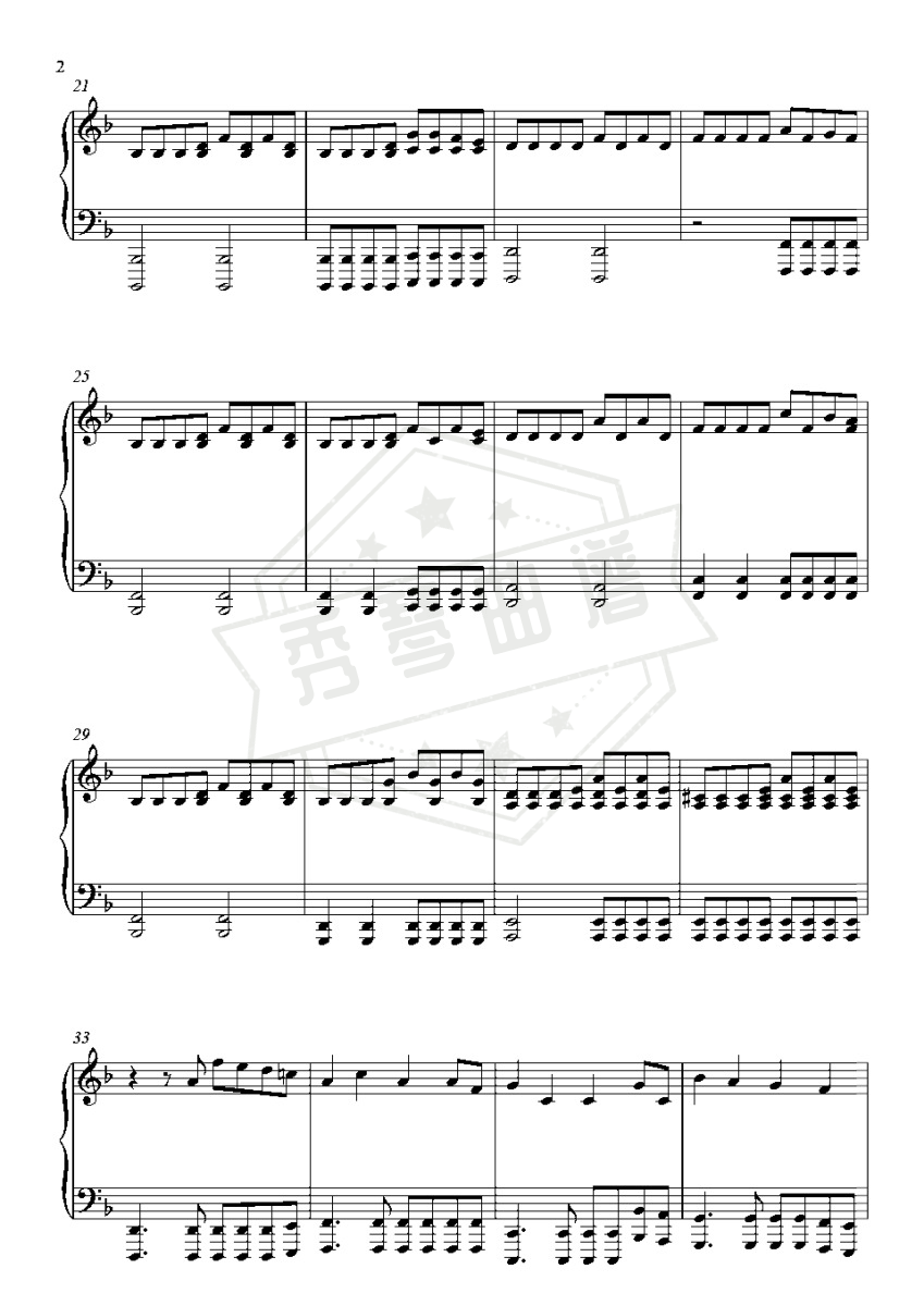 图片[2]-Victory-完整版钢琴独奏-秀琴曲谱网