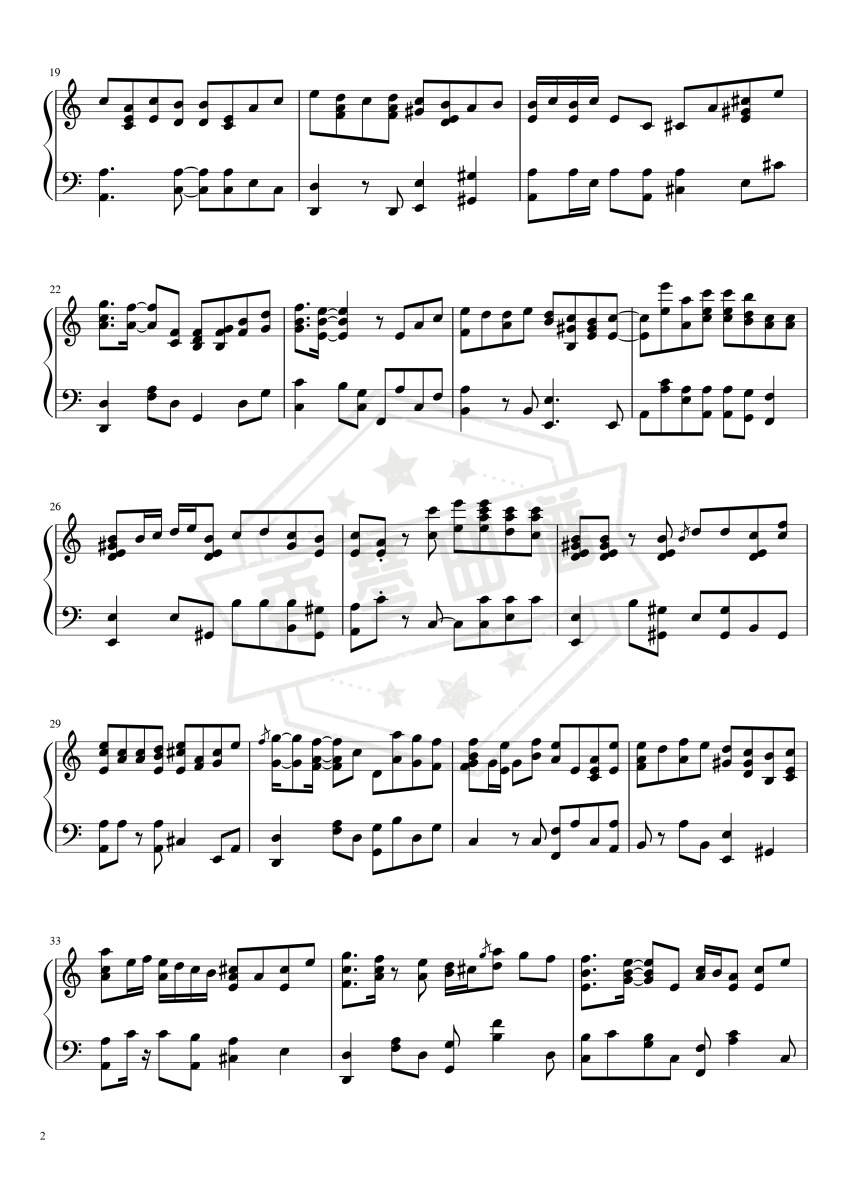 图片[2]-周杰伦 – Mojito（极限还原版）-秀琴曲谱网