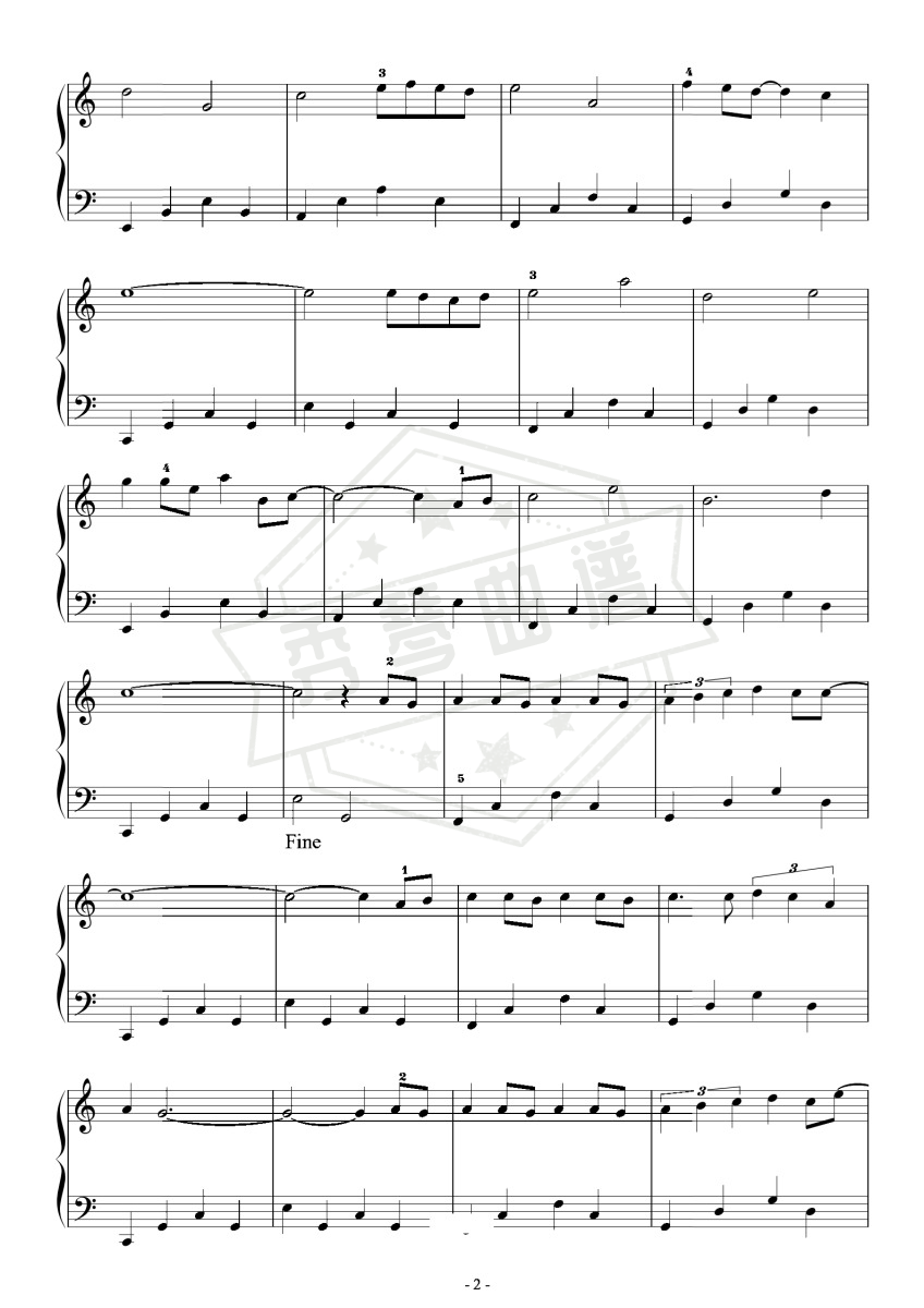 图片[2]-《交换余生》初学者完整版（poc编配）-秀琴曲谱网