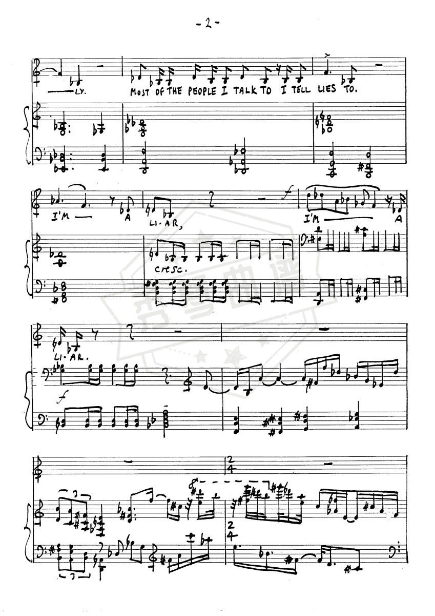 图片[2]-The Liar(Frederic Rzewski)完整乐谱-秀琴曲谱网