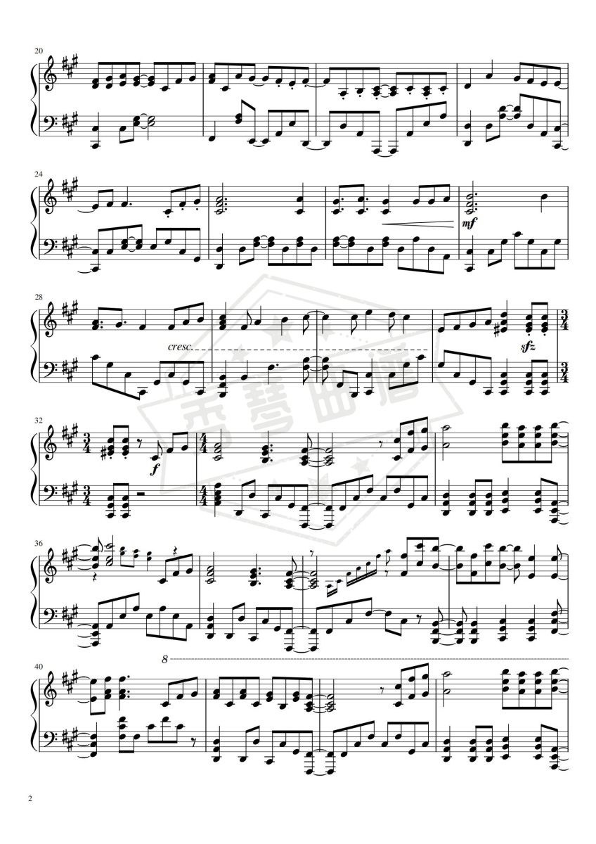 图片[2]-ブルーバード（青鸟）-秀琴曲谱网