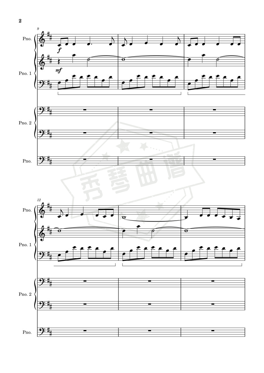 图片[2]-《Love Story》钢琴五线谱d调演奏版-秀琴曲谱网