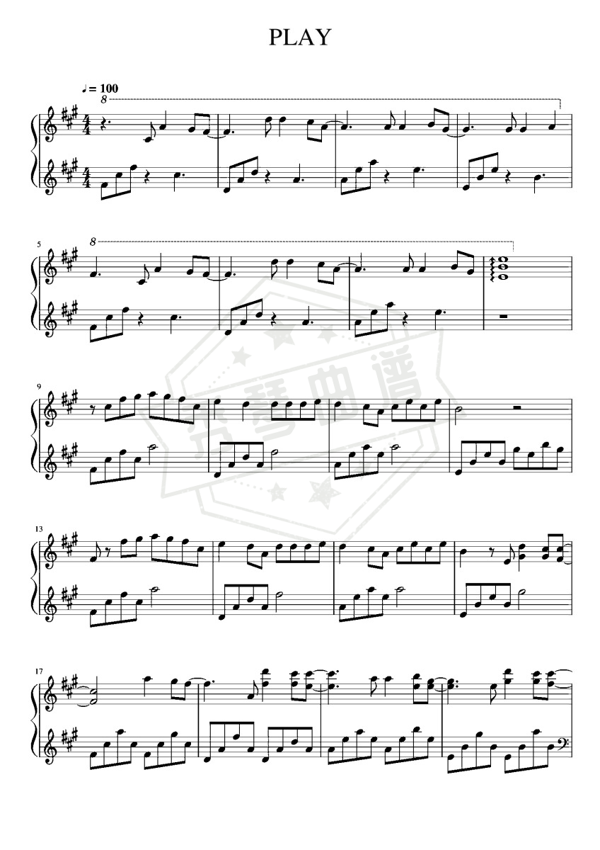 PLAY-秀琴曲谱网