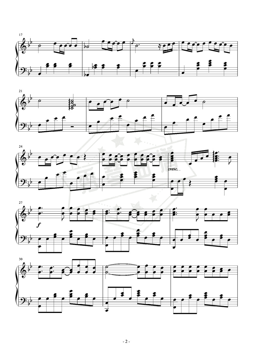 图片[2]-《期待爱》林俊杰，唯美加激情的编曲，849难度-秀琴曲谱网