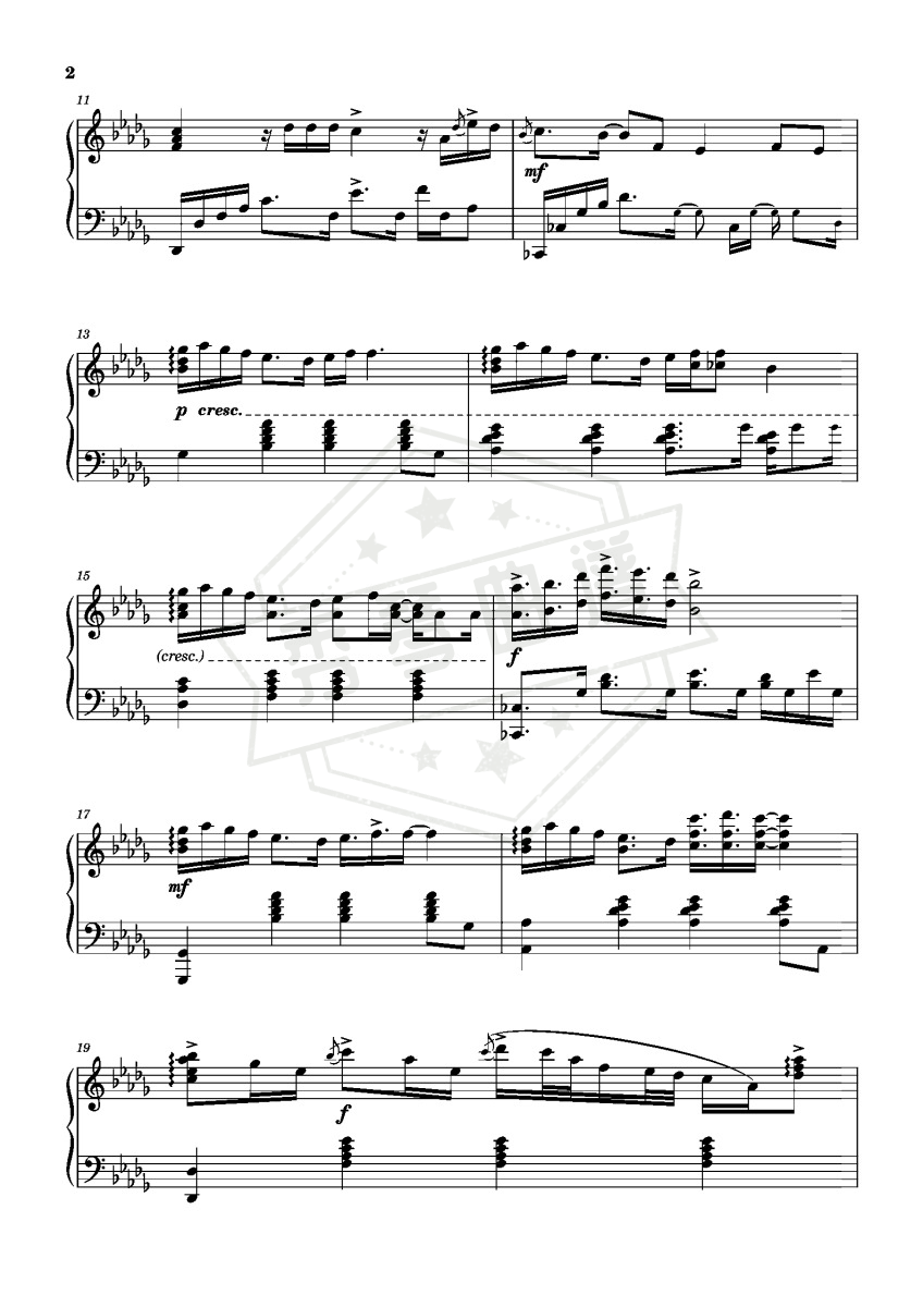 图片[2]-蔡徐坤《迷》 – 原调版-秀琴曲谱网