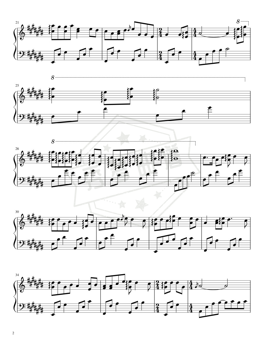 图片[2]-盗将行-原调中级演奏-秀琴曲谱网