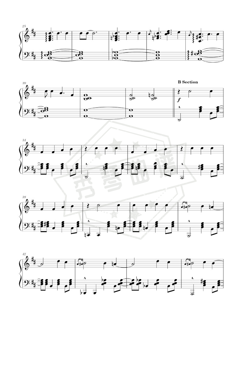 图片[2]-《Ditto》钢琴五线谱d调演奏版-秀琴曲谱网