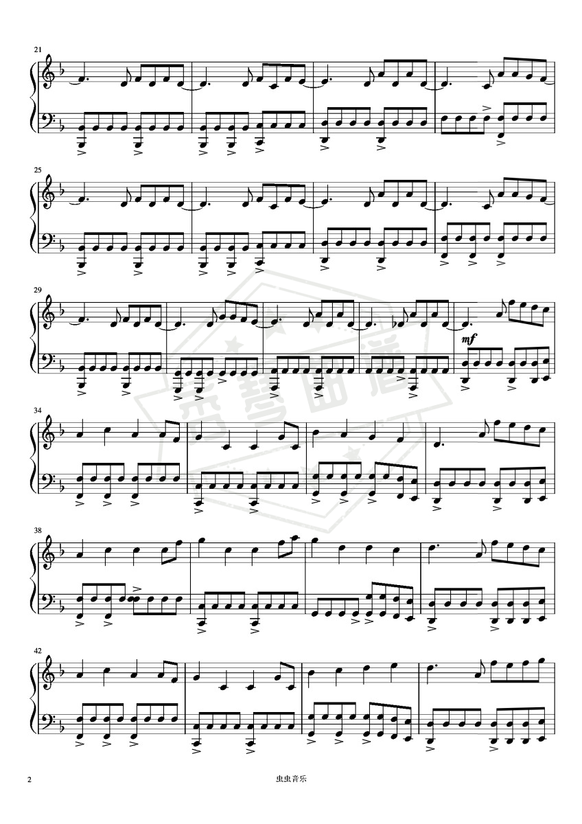 图片[2]-《Victory》-Two Steps From Hell-秀琴曲谱网