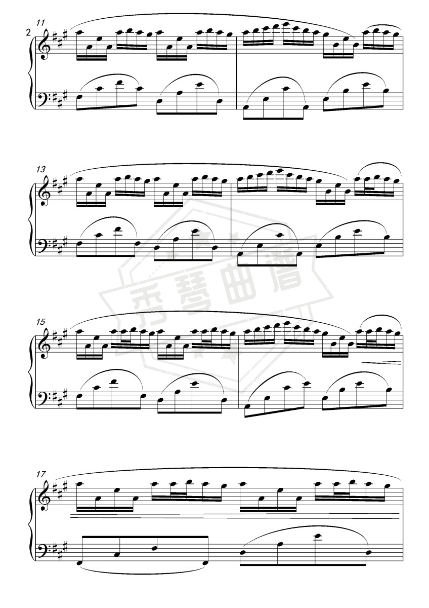 图片[2]-River flows in you【Martin Ermen】-秀琴曲谱网
